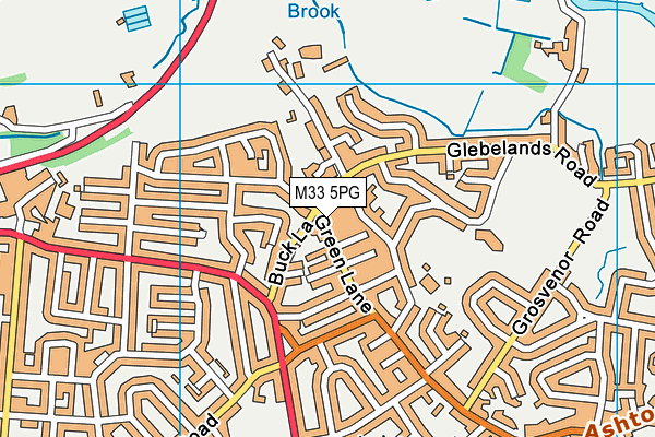 M33 5PG map - OS VectorMap District (Ordnance Survey)