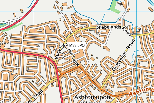 M33 5PQ map - OS VectorMap District (Ordnance Survey)