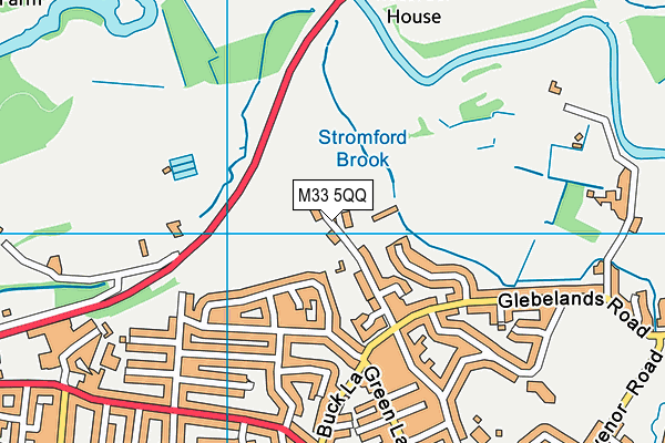 Ashton-on-mersey Golf Club Ltd map (M33 5QQ) - OS VectorMap District (Ordnance Survey)
