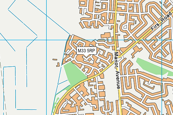 M33 5RP map - OS VectorMap District (Ordnance Survey)