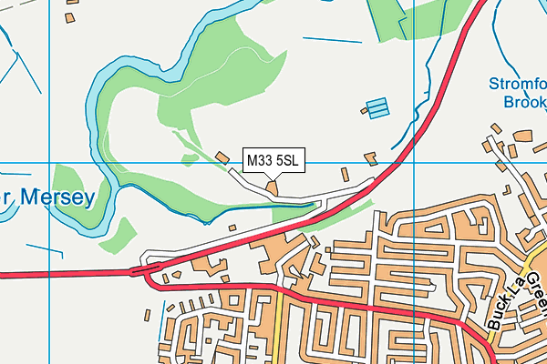 Ashton-on-mersey Sports Club map (M33 5SL) - OS VectorMap District (Ordnance Survey)