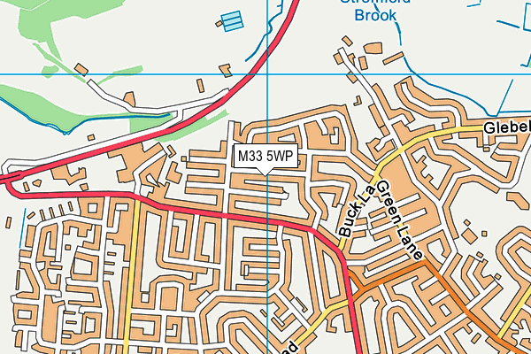M33 5WP map - OS VectorMap District (Ordnance Survey)