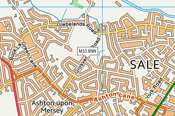 M33 6NN map - OS VectorMap District (Ordnance Survey)