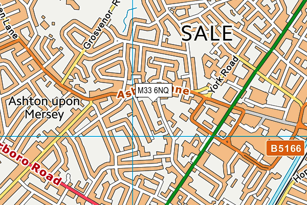 M33 6NQ map - OS VectorMap District (Ordnance Survey)