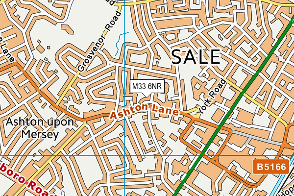 M33 6NR map - OS VectorMap District (Ordnance Survey)