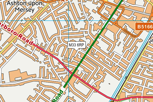 M33 6RP map - OS VectorMap District (Ordnance Survey)