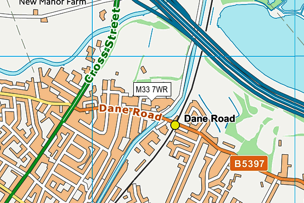 Crossford Bridge map (M33 7WR) - OS VectorMap District (Ordnance Survey)