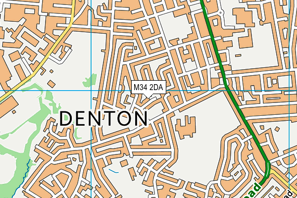 M34 2DA map - OS VectorMap District (Ordnance Survey)