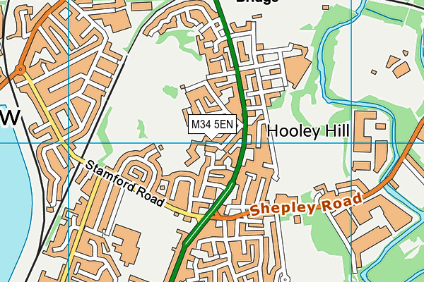 M34 5EN map - OS VectorMap District (Ordnance Survey)