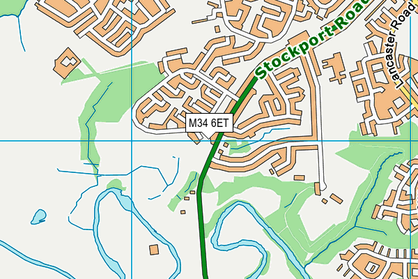 Ashlea House School map (M34 6ET) - OS VectorMap District (Ordnance Survey)