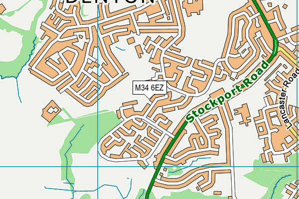 M34 6EZ map - OS VectorMap District (Ordnance Survey)