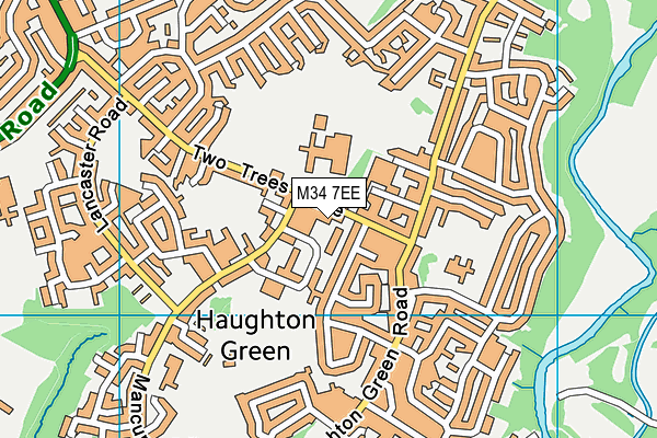M34 7EE map - OS VectorMap District (Ordnance Survey)