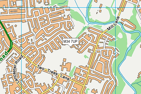 M34 7UP map - OS VectorMap District (Ordnance Survey)