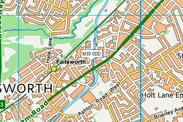 M35 0DD map - OS VectorMap District (Ordnance Survey)