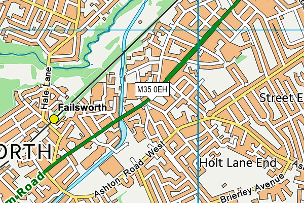 M35 0EH map - OS VectorMap District (Ordnance Survey)