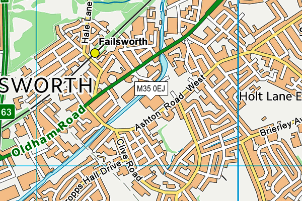 M35 0EJ map - OS VectorMap District (Ordnance Survey)