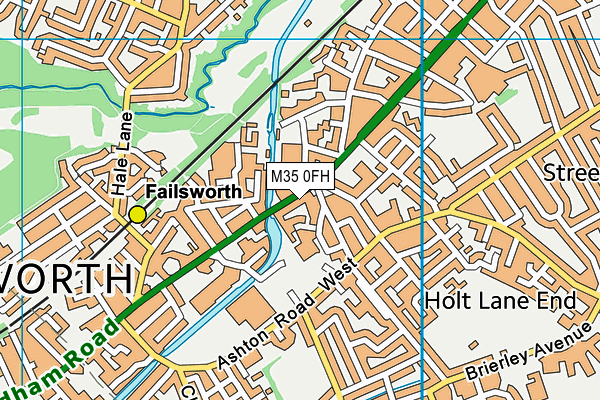 M35 0FH map - OS VectorMap District (Ordnance Survey)