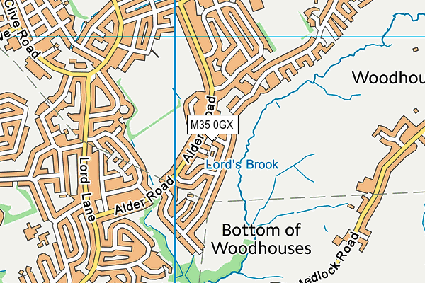 M35 0GX map - OS VectorMap District (Ordnance Survey)