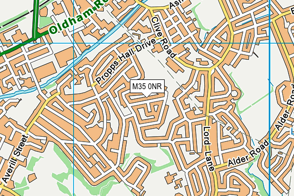 M35 0NR map - OS VectorMap District (Ordnance Survey)