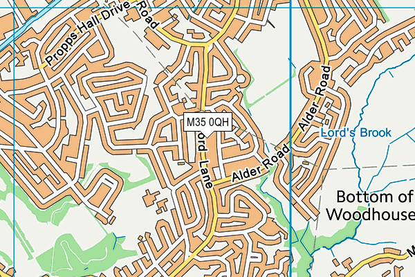 M35 0QH map - OS VectorMap District (Ordnance Survey)