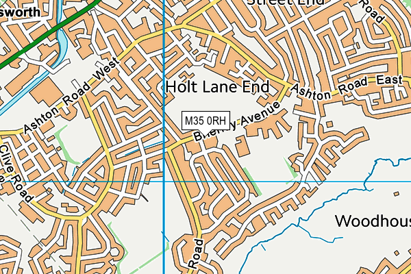 M35 0RH map - OS VectorMap District (Ordnance Survey)