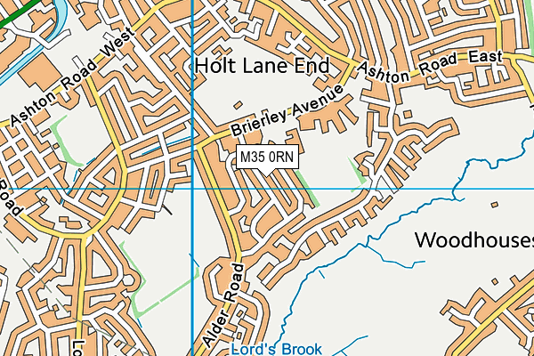M35 0RN map - OS VectorMap District (Ordnance Survey)