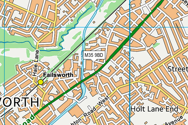 M35 9BD map - OS VectorMap District (Ordnance Survey)