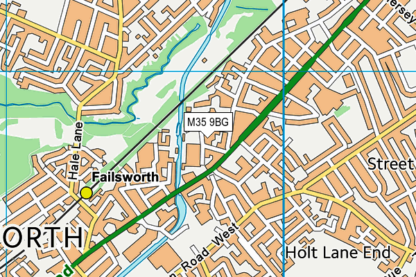 M35 9BG map - OS VectorMap District (Ordnance Survey)