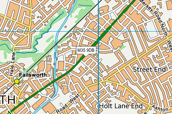 M35 9DB map - OS VectorMap District (Ordnance Survey)