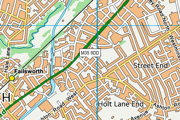 M35 9DD map - OS VectorMap District (Ordnance Survey)