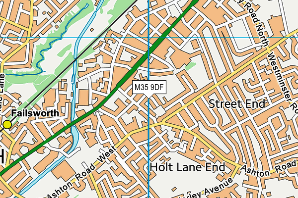 M35 9DF map - OS VectorMap District (Ordnance Survey)