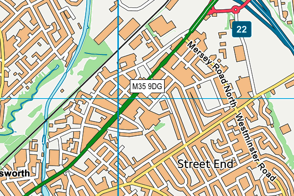 M35 9DG map - OS VectorMap District (Ordnance Survey)