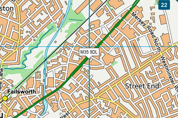 M35 9DL map - OS VectorMap District (Ordnance Survey)