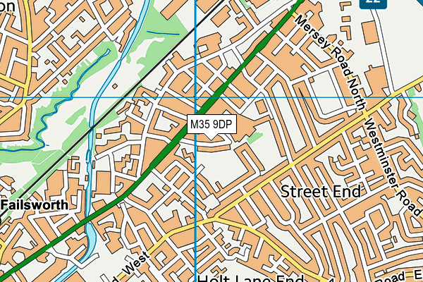 M35 9DP map - OS VectorMap District (Ordnance Survey)