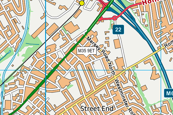 M35 9ET map - OS VectorMap District (Ordnance Survey)