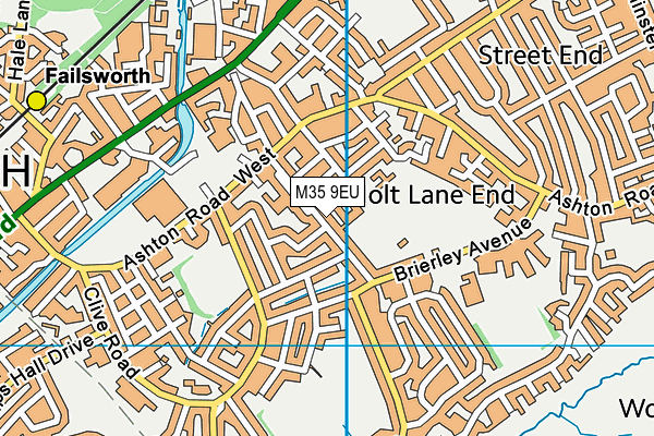 M35 9EU map - OS VectorMap District (Ordnance Survey)