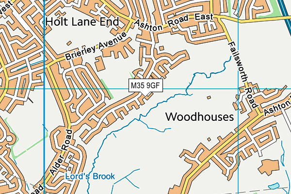 M35 9GF map - OS VectorMap District (Ordnance Survey)