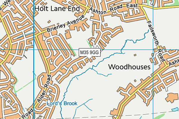 M35 9GG map - OS VectorMap District (Ordnance Survey)