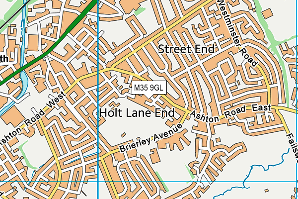 M35 9GL map - OS VectorMap District (Ordnance Survey)