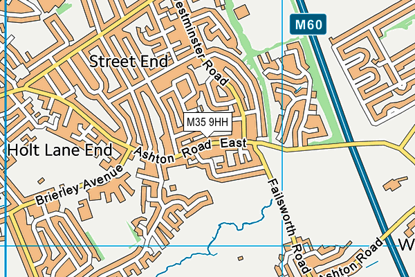 M35 9HH map - OS VectorMap District (Ordnance Survey)