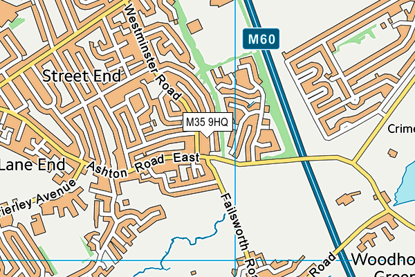 M35 9HQ map - OS VectorMap District (Ordnance Survey)