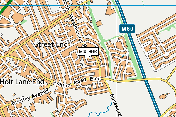 M35 9HR map - OS VectorMap District (Ordnance Survey)