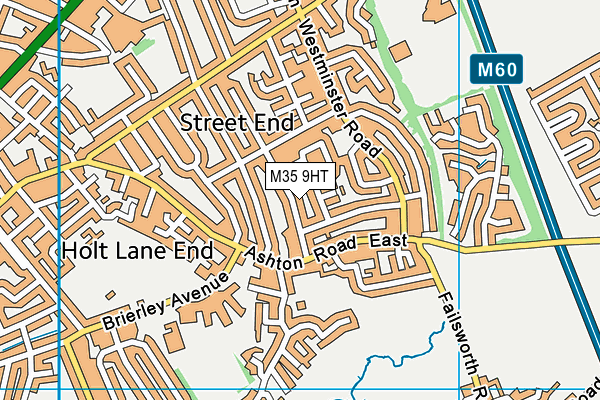 M35 9HT map - OS VectorMap District (Ordnance Survey)