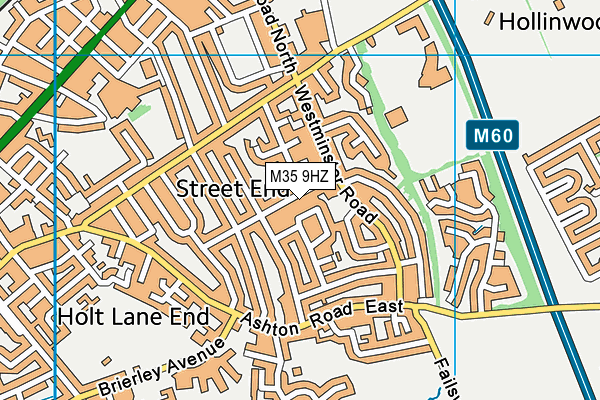 M35 9HZ map - OS VectorMap District (Ordnance Survey)