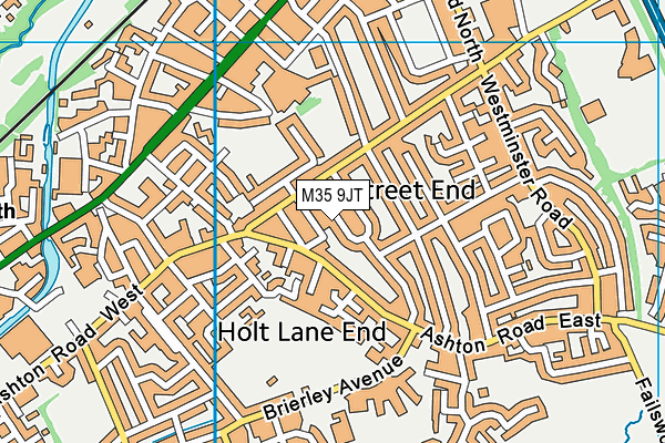 M35 9JT map - OS VectorMap District (Ordnance Survey)