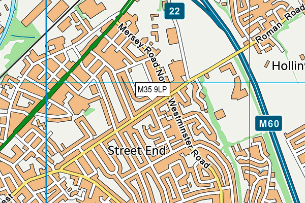 M35 9LP map - OS VectorMap District (Ordnance Survey)