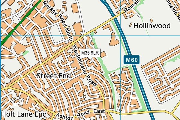 M35 9LR map - OS VectorMap District (Ordnance Survey)