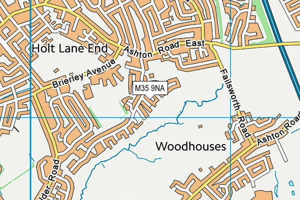 M35 9NA map - OS VectorMap District (Ordnance Survey)