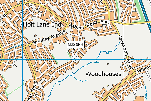 M35 9NH map - OS VectorMap District (Ordnance Survey)