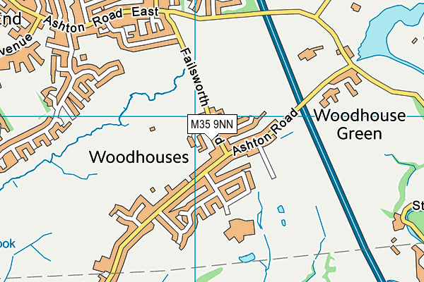 M35 9NN map - OS VectorMap District (Ordnance Survey)